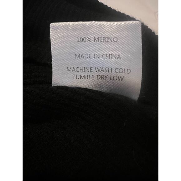 Woolx 100% merino wool soft black sleeveless tank top - Picture 6 of 6
